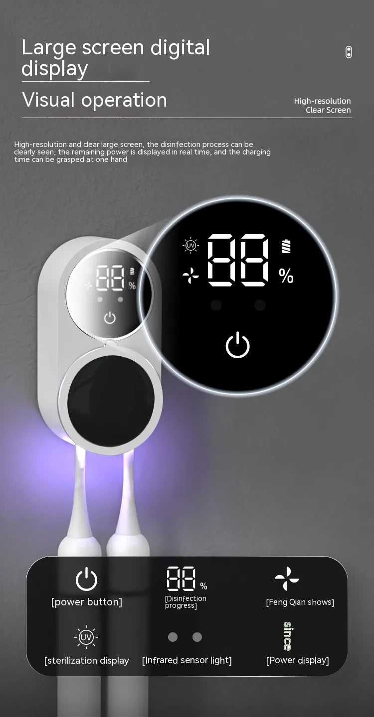 UV Toothbrush Sanitizer & Holder