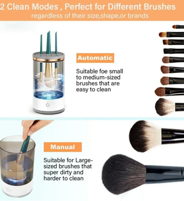 Automatic Makeup Brush Cleaner