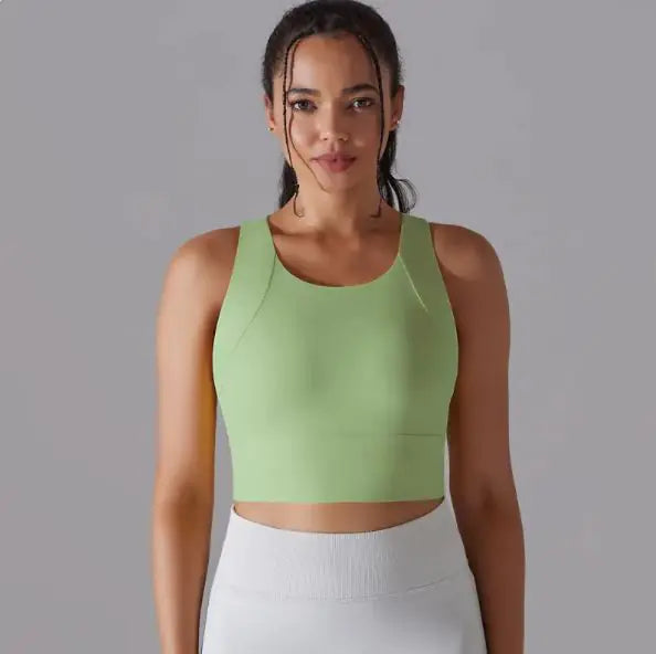 Fixed Cup Integrated Women Sports Vest Cohesion Curve