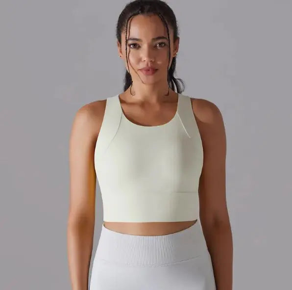 Fixed Cup Integrated Women Sports Vest Cohesion Curve