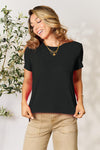Classic Everyday Side-Slit Crewneck Tee – Soft & Breathable Comfort