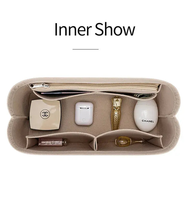 Felt Insert Bag Cosmetic Organizer