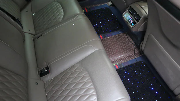 Baby’s Breath Fiber Optic Car Foot Mat