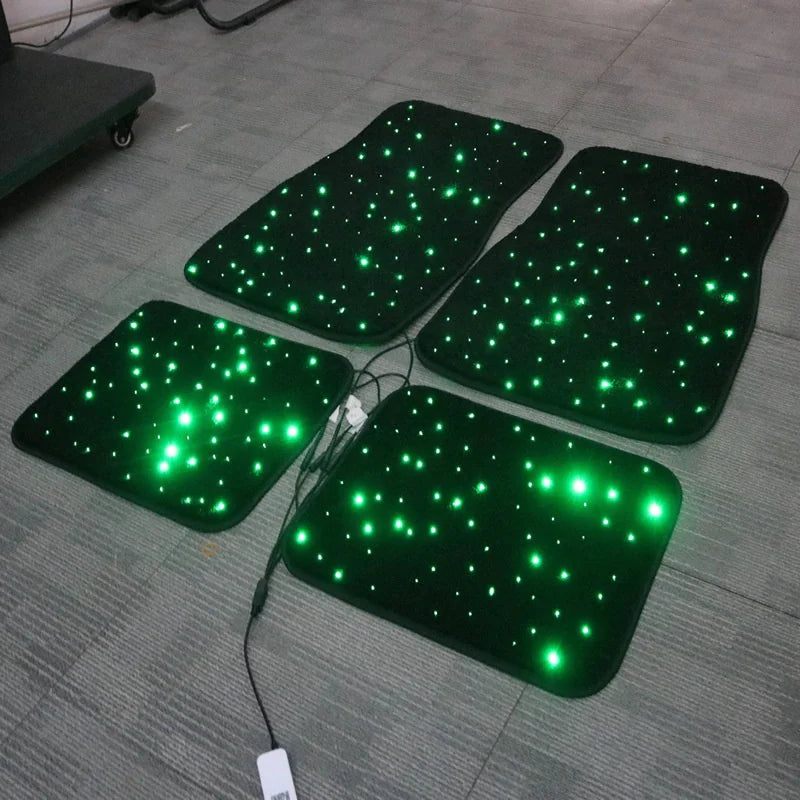 Baby’s Breath Fiber Optic Car Foot Mat