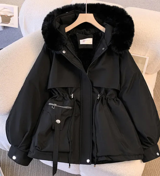 Cozy Korean-Style Plus Size Winter Coat