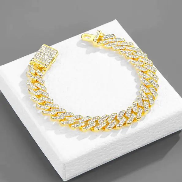 Fashion Hip Hop Jewelry Necklace Full Of Diamonds